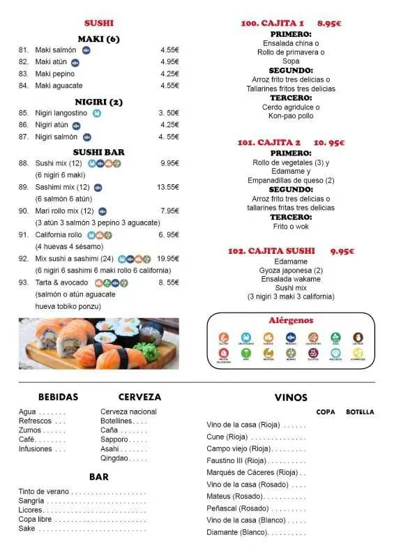 Menu_Bar restaurante asiático Xin_Nuevo Baztán_image_4