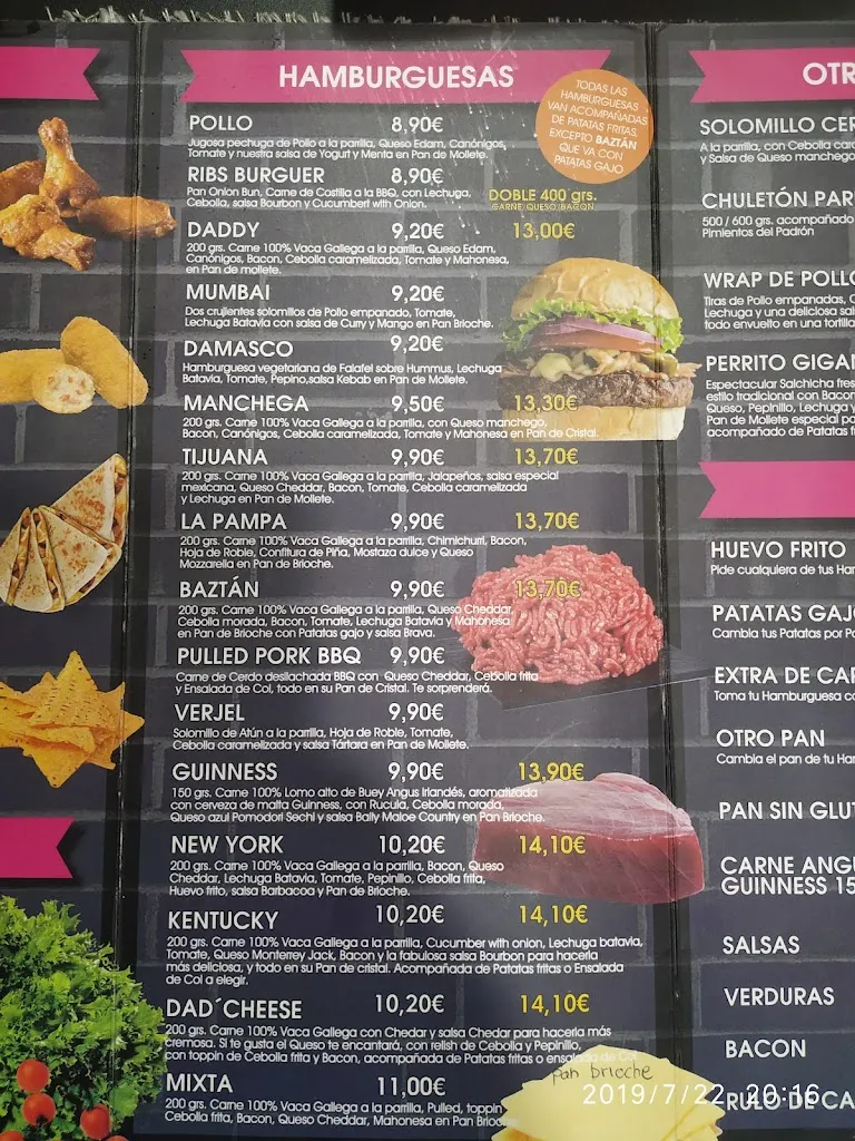 Menu_Daddy Hamburgueseria_Nuevo Baztán_immagine_2