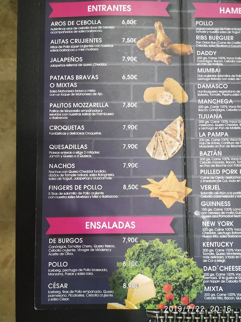 Menu_Daddy Hamburgueseria_Nuevo Baztán_immagine_3