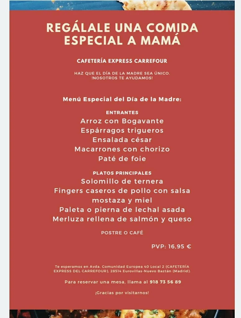 Menu_Restaurante Cafetería Express bar cafetería Eurovillas _Nuevo Baztán_image_2