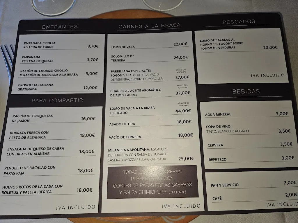 Menu_El Fogón de los Arrieros Restaurante_Moralzarzal_image_2