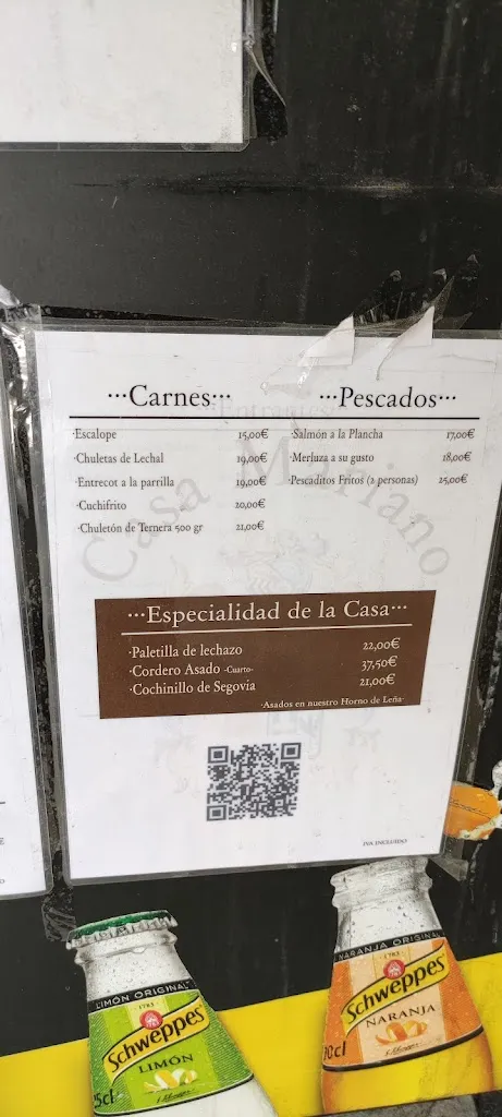 Menu_Casa Mariano Moralzarzal_Moralzarzal_image_2