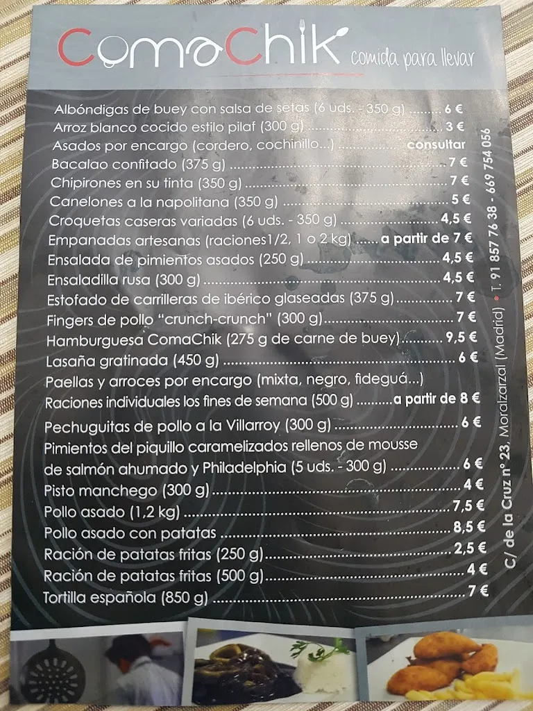 Menu_Comachick_Moralzarzal_image_1