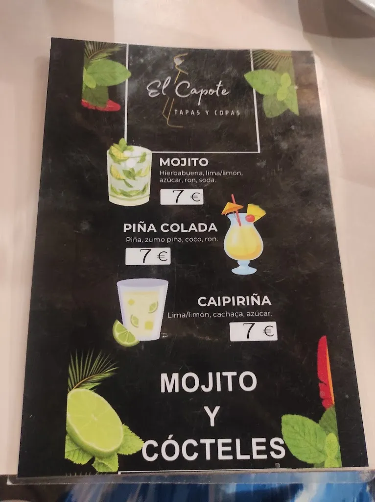 Menu_El Capote Tapas&Copas_Moralzarzal_image_1