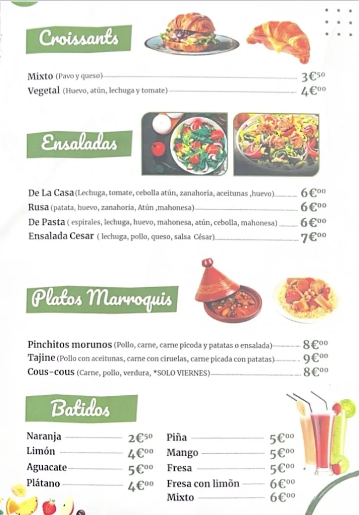 Menu_Cafetería - restaurante El Trébol_Moralzarzal_image_2