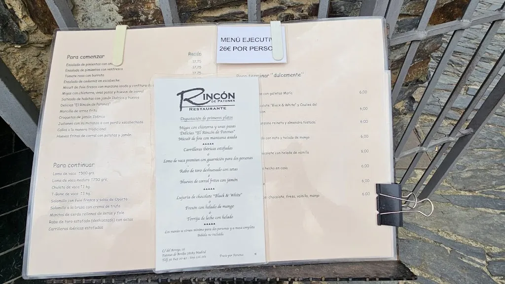 Menu_El Rincón de Patones_Patones_image_4