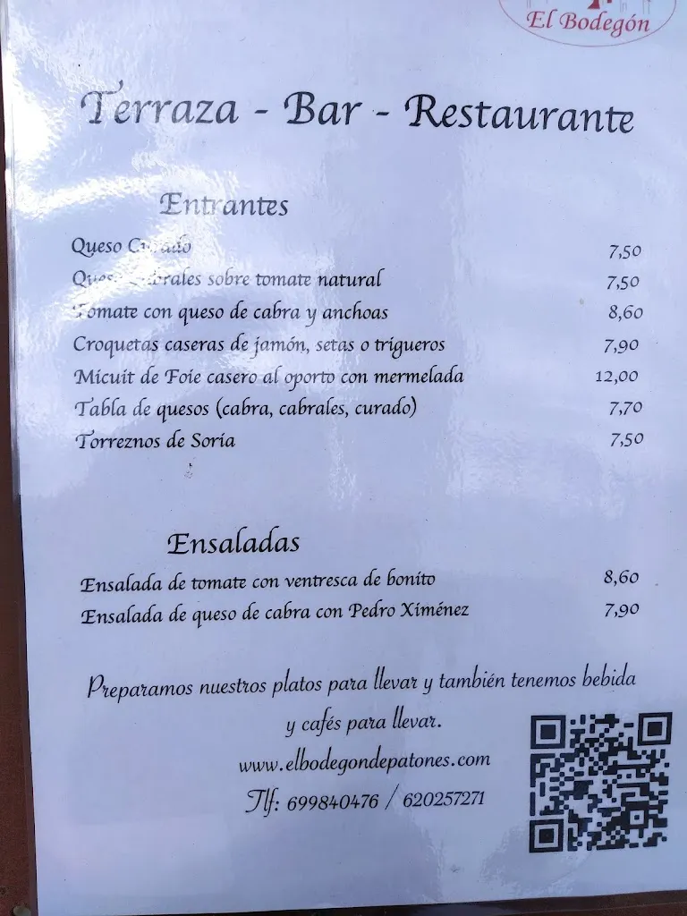 Menu_El Bodegón de Patones de Arriba_Patones_immagine_4