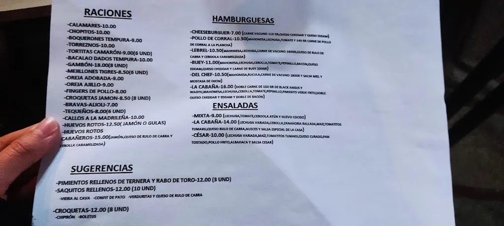 Menu_Bar Terraza la Cabaña de Pedrezuela_Pedrezuela_immagine_4