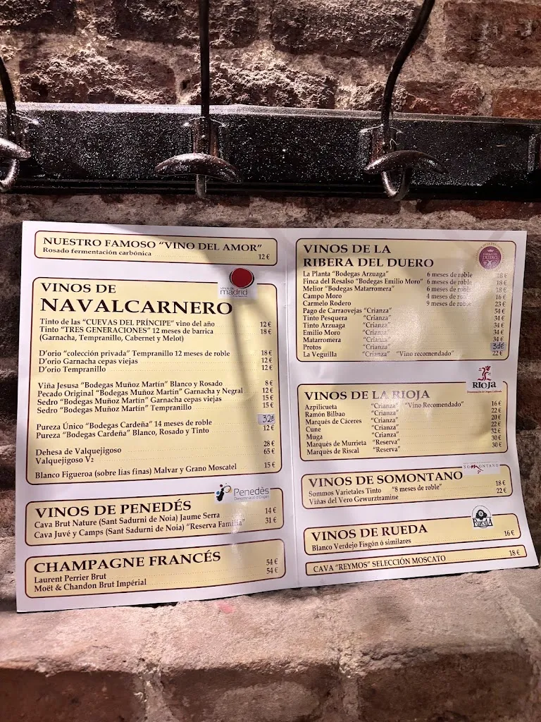 Menu_Restaurante Las Cuevas del Principe_Navalcarnero_image_1