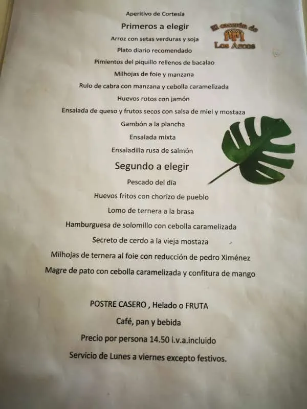 Menu_El Caserón De Los Arcos_Navalcarnero_image_3