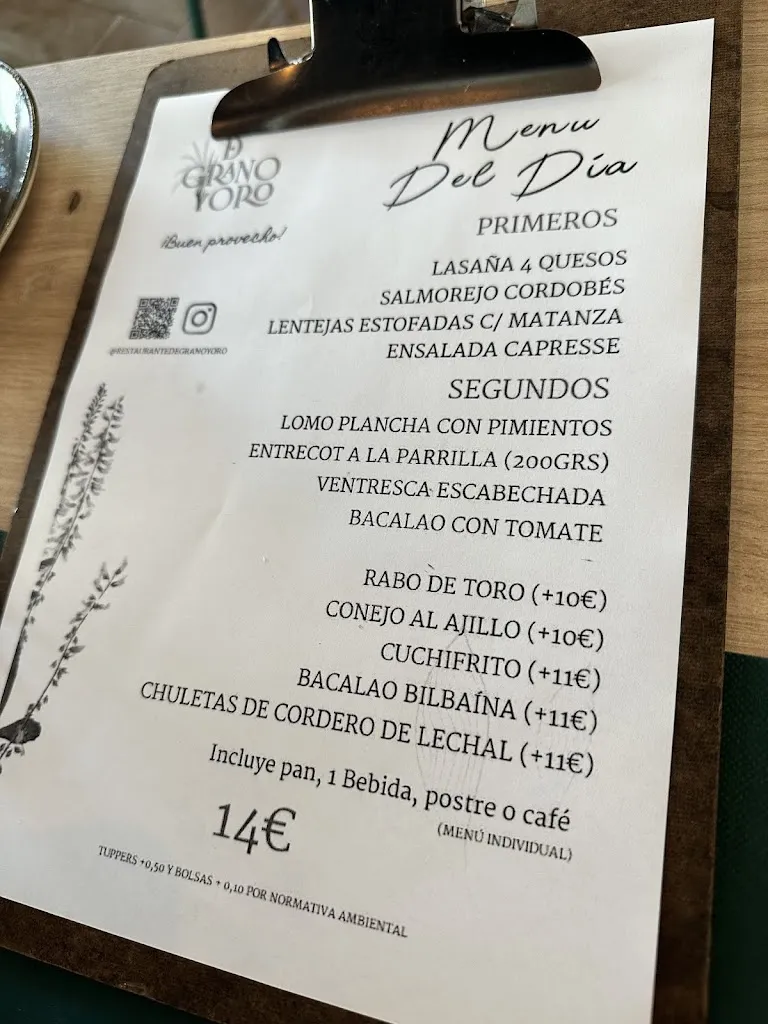 Menu_Restaurante De Grano y Oro_Navalcarnero_image_4