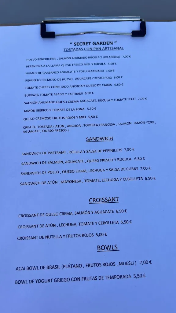 Menu_Secret Garden_Ondara_image_1