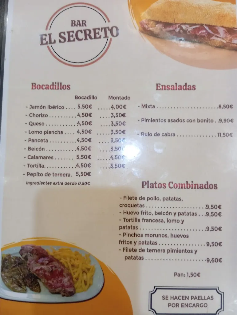 Menu_El Secreto Cervecería_Navalcarnero_image_1