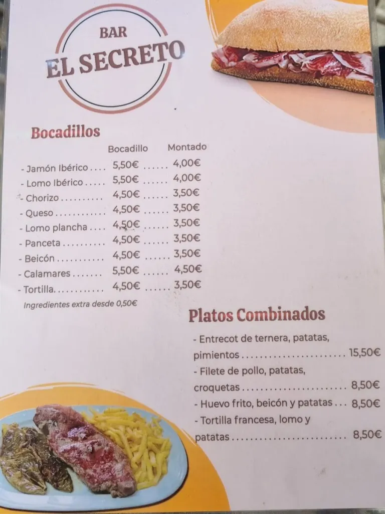 Menu_El Secreto Cervecería_Navalcarnero_image_4