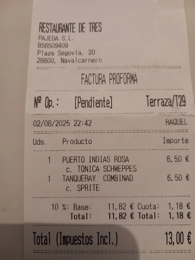 Guillermo García_Restaurante De Tres_Navalcarnero_review