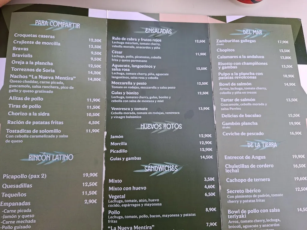 Menu_La Nueva Mentira GastroBar & Drinks_Navalcarnero_image_3