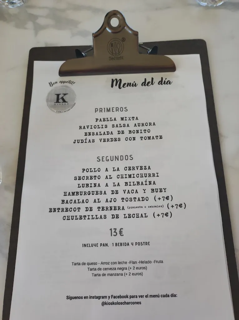 Menu_Kiosko Los Charcones_Navalcarnero_image_1