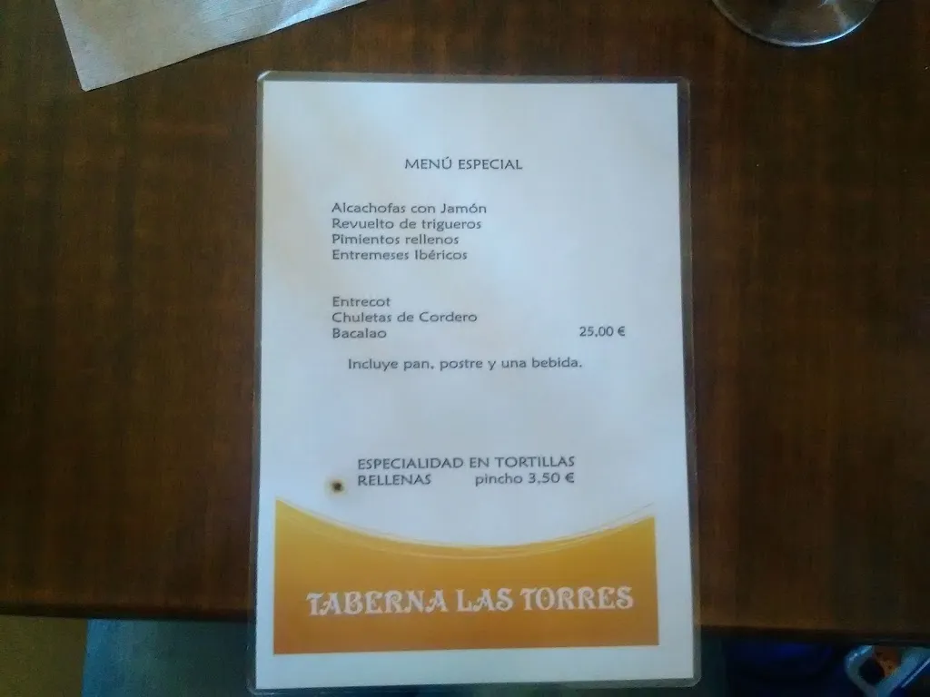 Menu_Taberna Las Torres_Navalcarnero_image_2