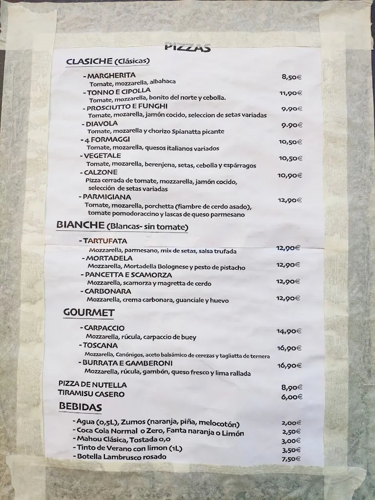 Menu_Trattoria Dove Andiamo?_Móstoles_image_4