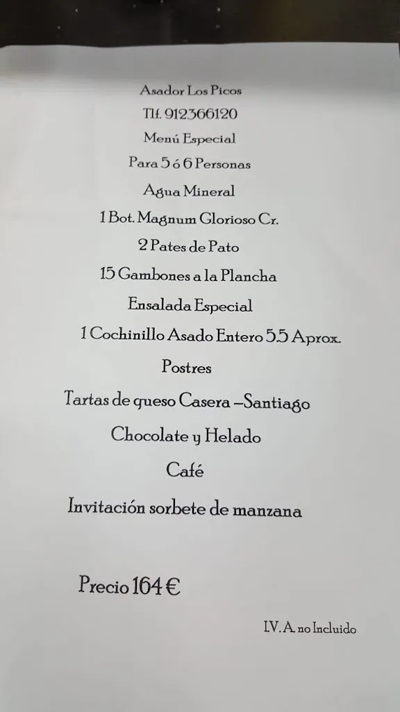 Menu_Mesón del Jamón Los Picos_Móstoles_image_1