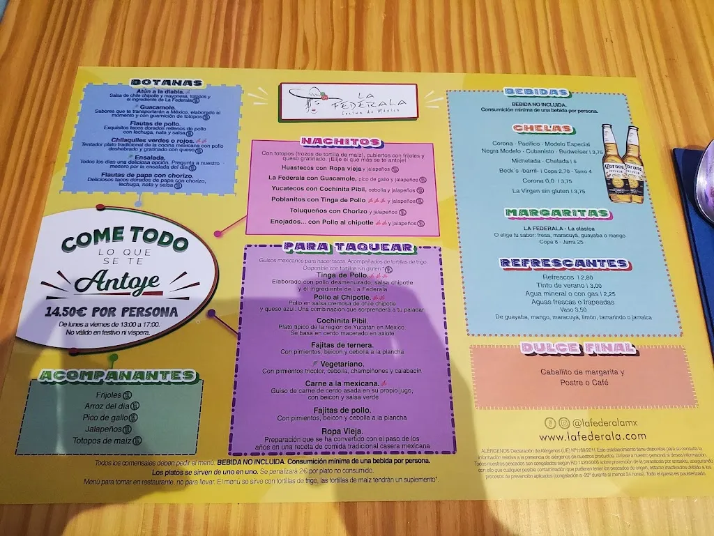 Menu_LA FEDERALA MÓSTOLES_Móstoles_image_4