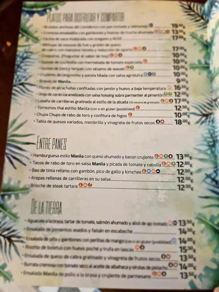 Menu_Restaurante Manila Urban Grill_Móstoles_immagine_1