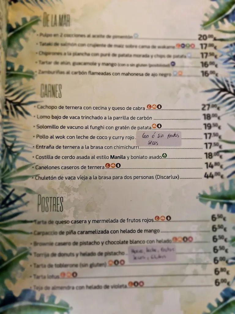 Menu_Restaurante Manila Urban Grill_Móstoles_immagine_3