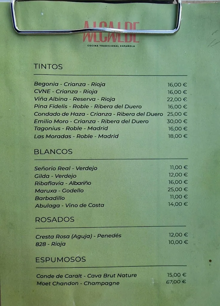 Menu_Alcalde Restaurante cocina tradicional Española_Móstoles_image_2