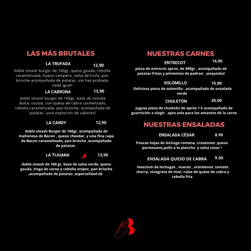 Menu_BRUTAL BEEF_Móstoles_image_2