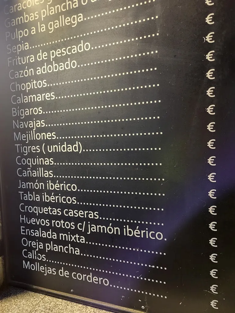 Menu_Bar Marisquería Tres Hermanos_Móstoles_image_4