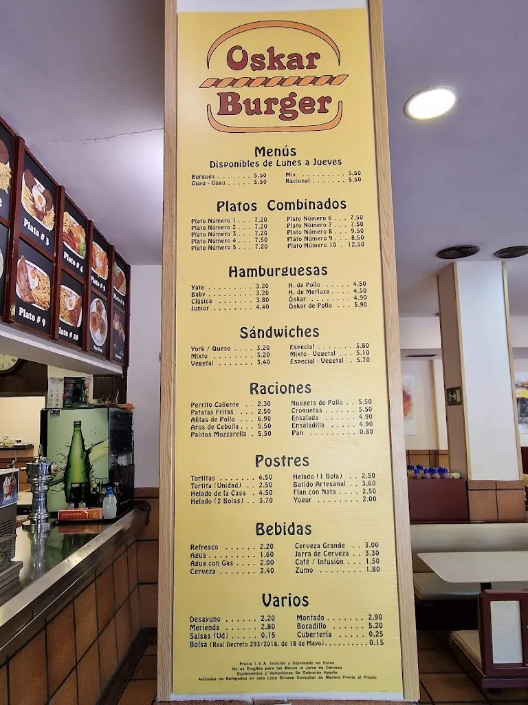 Menu_Oskar Burger Móstoles_Móstoles_image_1