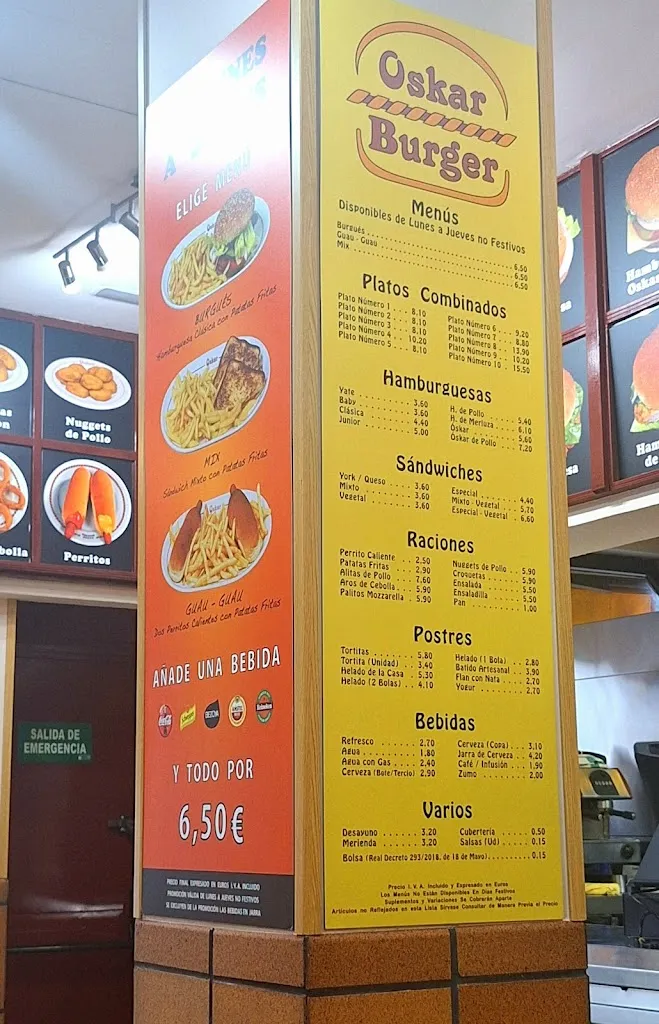Menu_Oskar Burger Móstoles_Móstoles_image_2