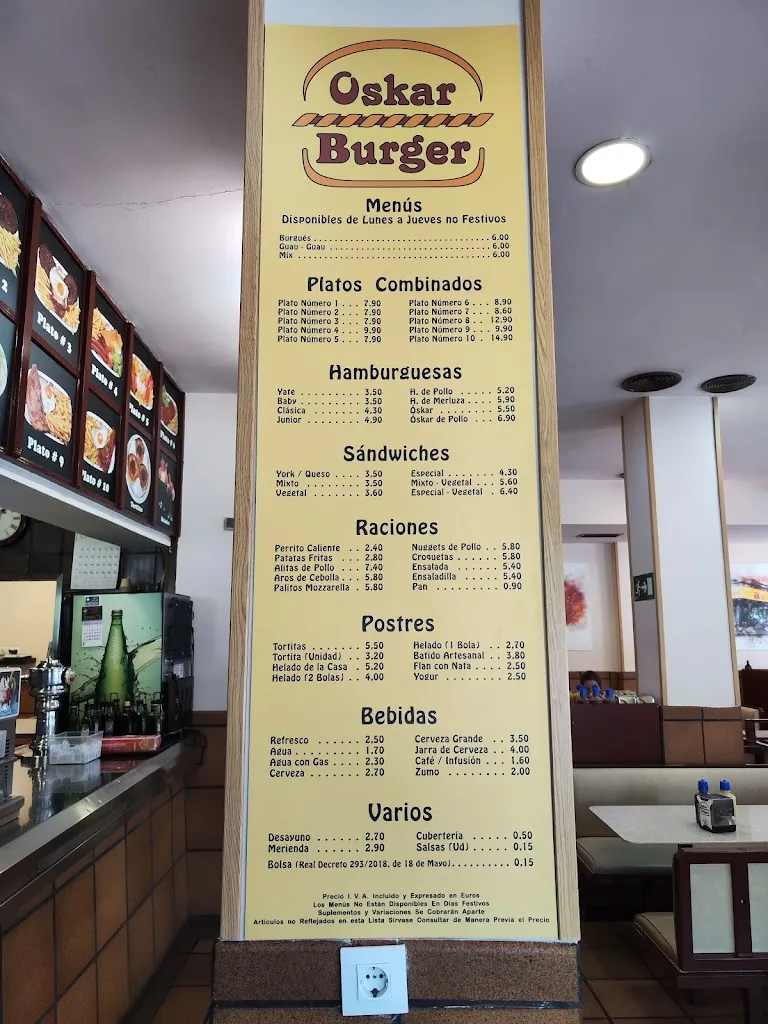 Menu_Oskar Burger Móstoles_Móstoles_image_3