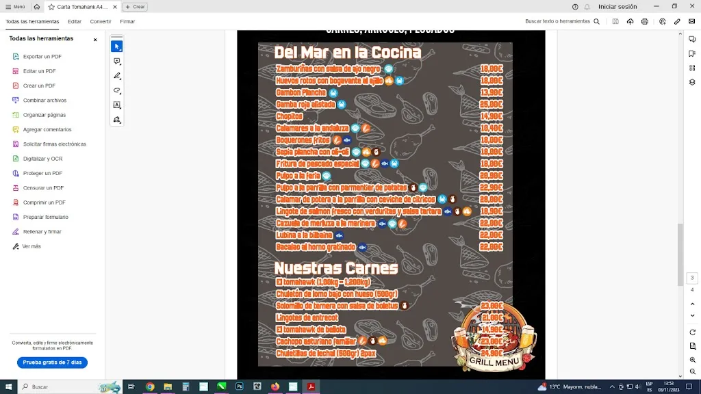 Menu_El TOMAHAWK_Móstoles_image_1