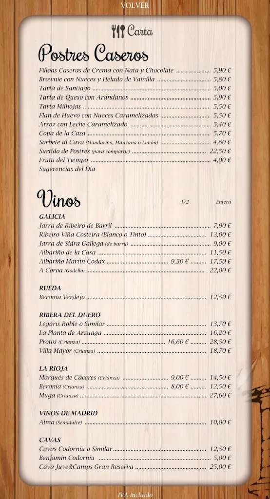 Menu_Mesón Gallego_Móstoles_image_3