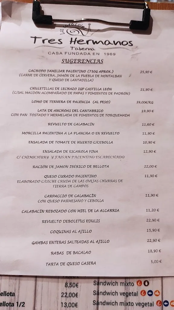 Menu_RESTAURANTE TABERNA TRES HERMANOS_Móstoles_image_1