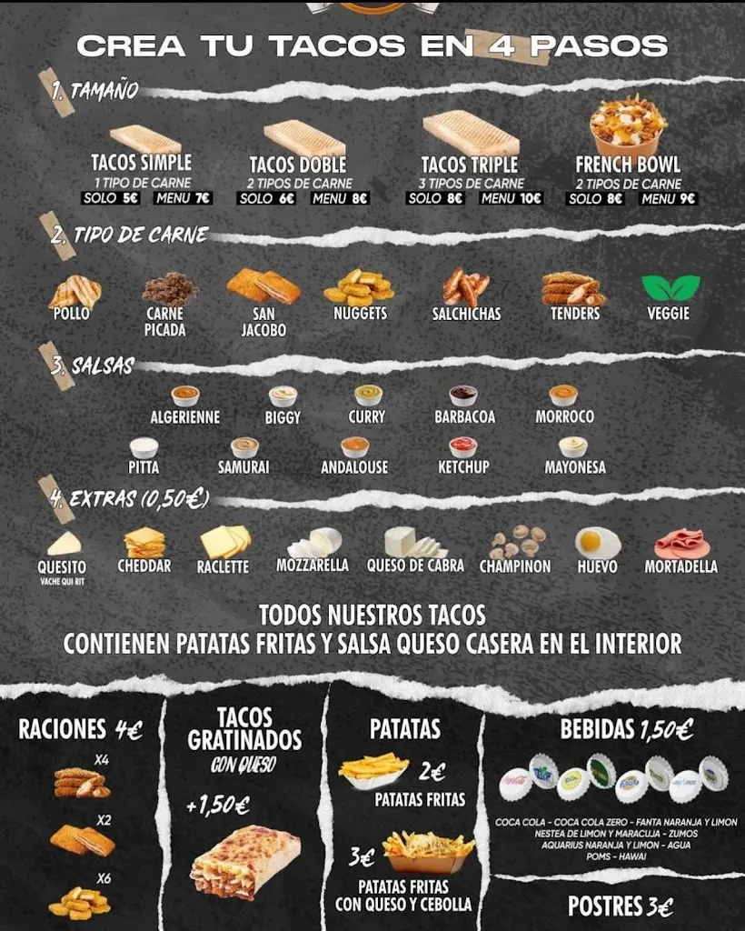 Menu_Restaurante French tacos mostoles_Móstoles_image_1