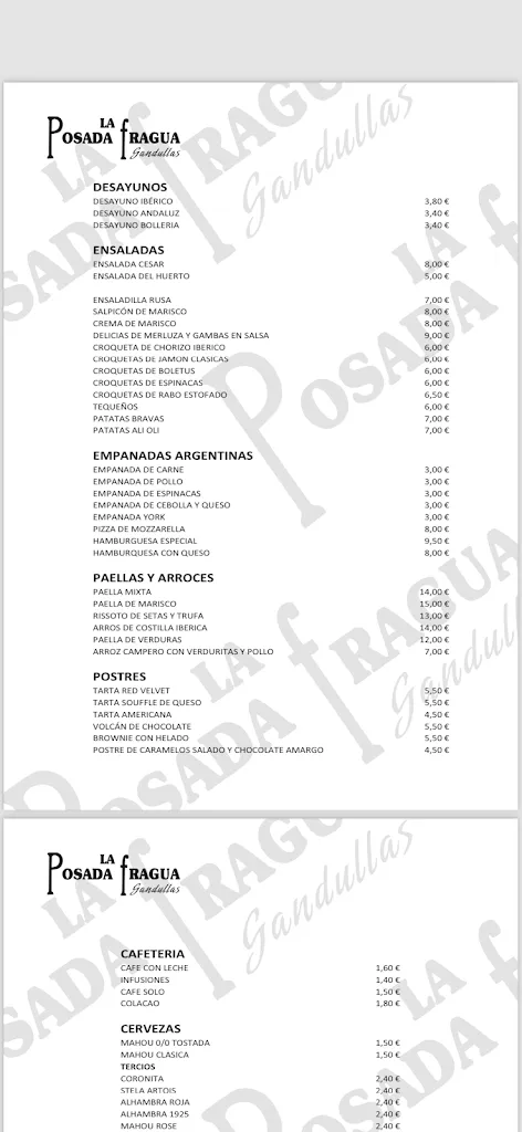 Menu_Gastro Bar 'Posada La Fragua'_Piñuécar-Gandullas_image_1