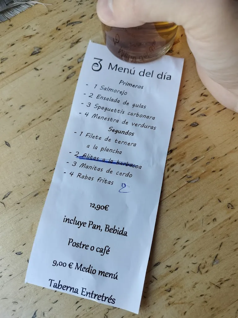 Menu_Taberna Entretrés_Pozuelo de Alarcón_immagine_1