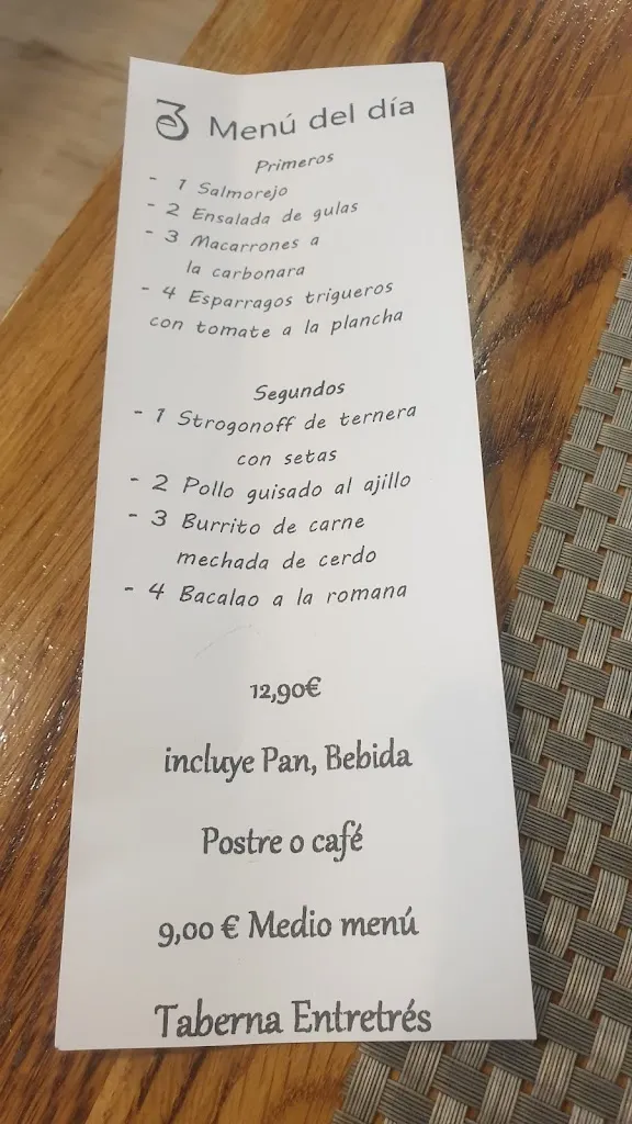 Menu_Taberna Entretrés_Pozuelo de Alarcón_immagine_2
