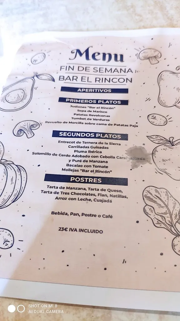 Menu_Bar El Rincón_Prádena del Rincón_image_4