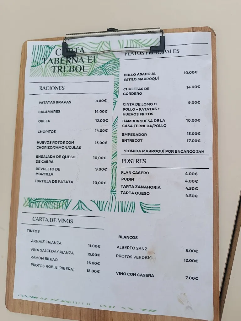 Menu_Taberna El Trébol_Prádena del Rincón_image_2
