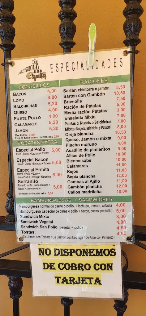 Menu_Bar La Ermita_Perales de Tajuña_image_2