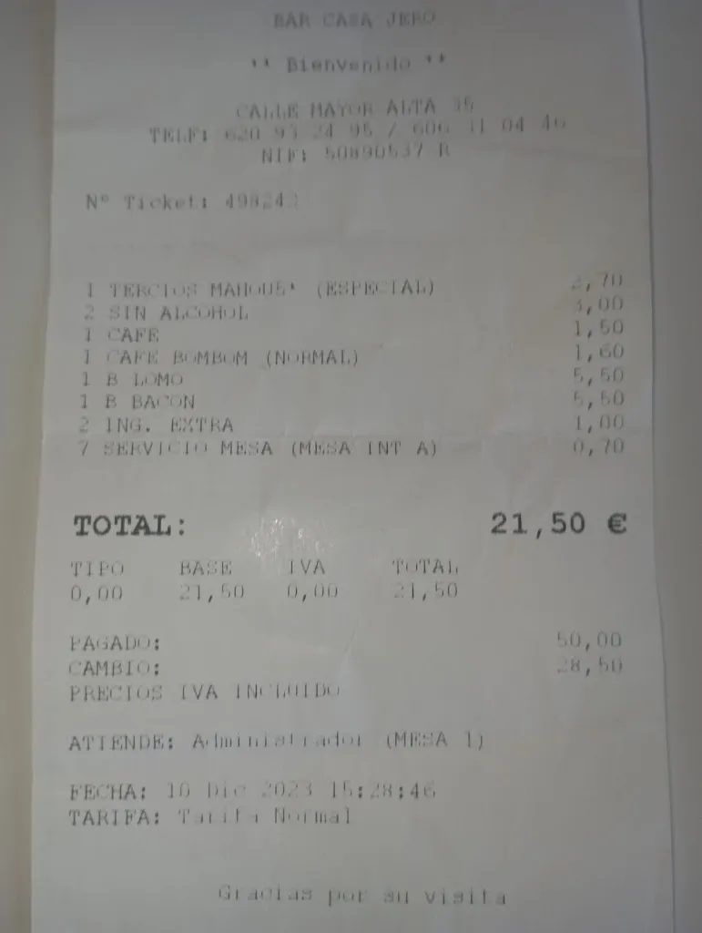 Leandro Hernandez_Bar Casa Jero_Perales de Tajuña_review