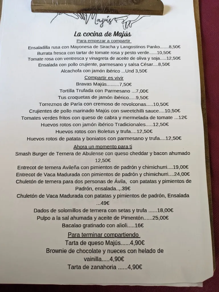 Menu_Majús restaurante_Parla_image_1