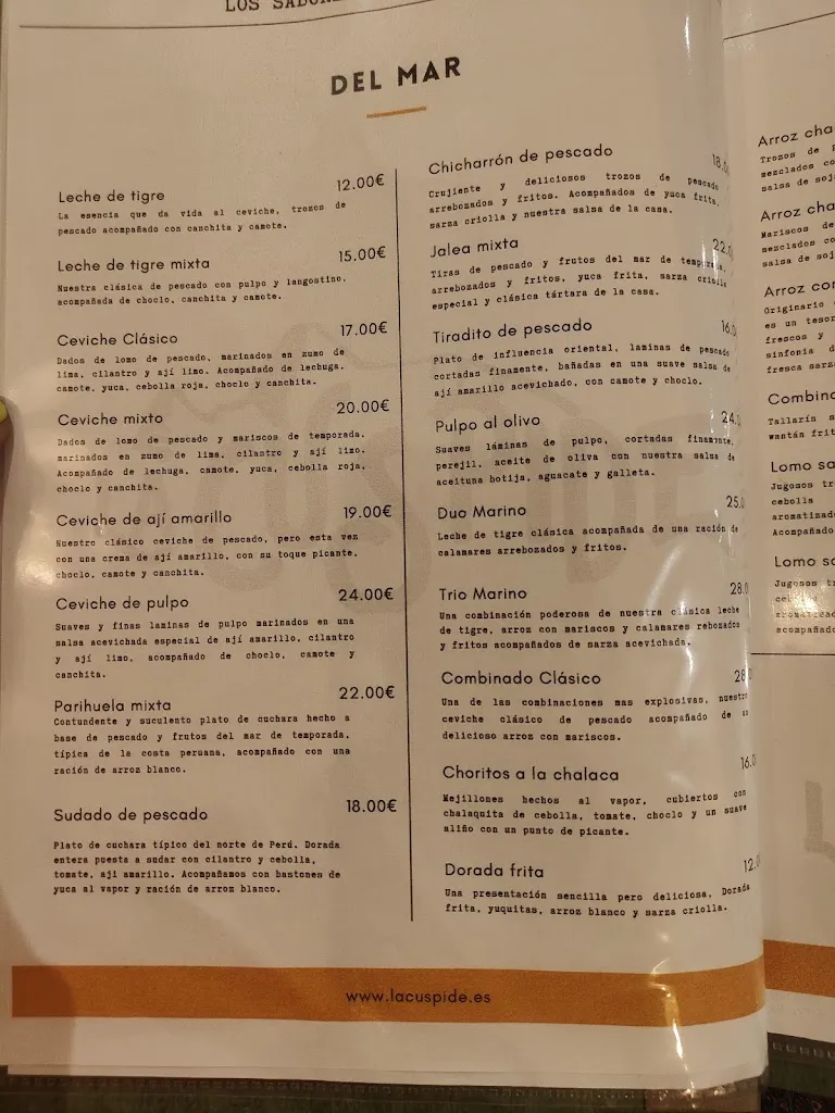 Menu_La Cúspide Parla _ Restaurante Peruano_Parla_image_1