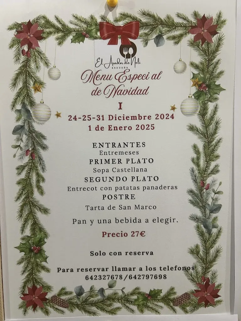 Menu_Bar Asador La Plaza_Redueña_image_3