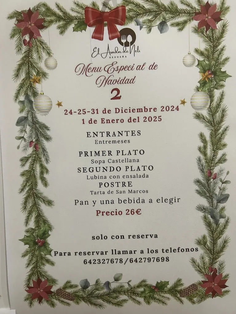 Menu_Bar Asador La Plaza_Redueña_image_4