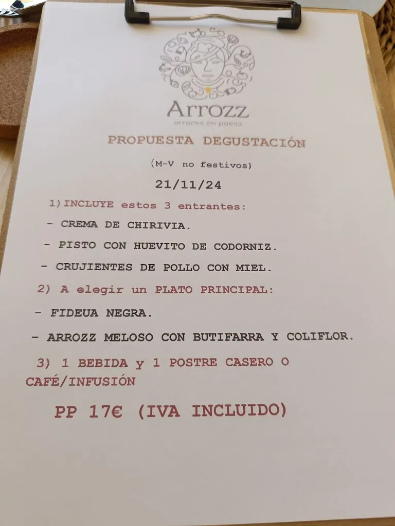 Menu_ARROZZ Europolis_Rozas de Madrid Las_image_1