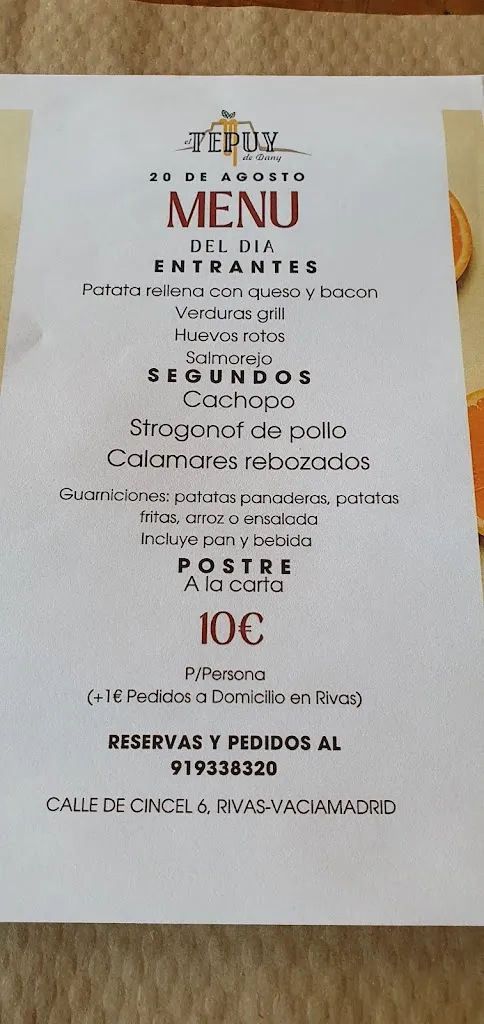 Menu_Restaurante El Tepuy de Dany_Rivas-Vaciamadrid_image_3